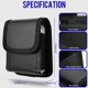 thumbnail image 5 of Funda para Galaxy Z Flip 3 5G, estilo vertical de piel vegana negra con trabilla para cinturón, clip metálico y cierre magnético, para Samsung Z Flip 5, Z Flip4, Z Flip3, Huawei P50 Pocket y Huawei Po, 5 of 7
