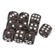 thumbnail image 4 of Paquete De 10 Dados Acrílicos D6 De Seis Caras Para Juegos De Mesa D&D TRPG, Juguetes Negros, 4 of 4