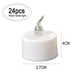 thumbnail image 2 of Lámpara de té sin llama parpadeante a pilas con forma de vela, estable y decorativa., 2 of 8