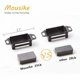 thumbnail image 3 of Tapón magnético para puerta Mousike, 13,6 kg, negro, paquete de 4 unidades para armario, 3 of 8