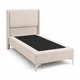 thumbnail image 2 of Base de cama Premium 1.5 plaza + Respaldo de cama liso curvo lino beige, 2 of 4