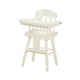 thumbnail image 2 of Silla Alta Para Muñeca Pequeña, Modelo De Juego, Trona En Miniatura Para Comedor, Color Blanco, 2 of 5