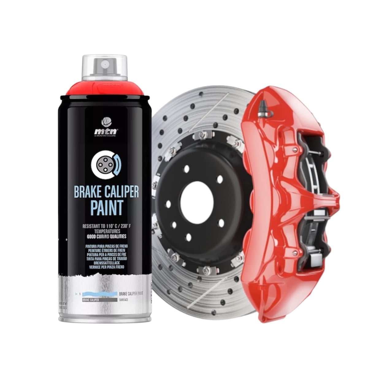 Montana - Pintura Para Frenos Caliper En Spray Brillante Rojo 400ml