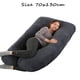 thumbnail image 5 of Almohada para embarazadas, almohada en forma de U desmontable y lavable, cojín grande, almohada de cintura, 5 of 5