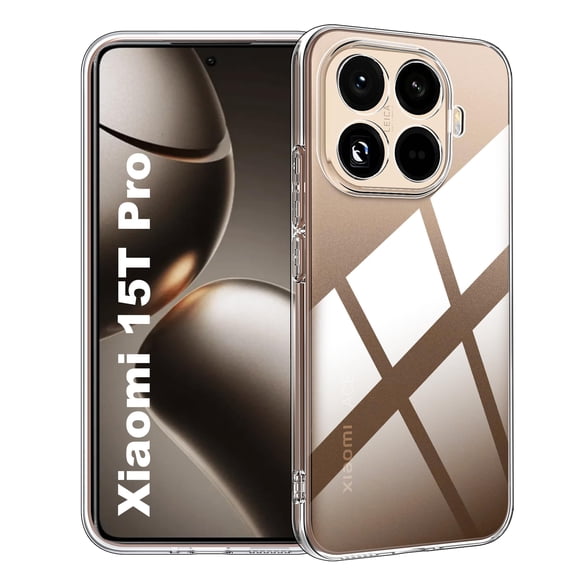 Funda Suttkue para Xiaomi 15T Pro, alta calidad, material PC, resistente a arañazos, flexible, protección completa, antideslizante, transparente
