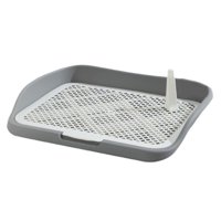 Magideal - Entrenamiento Para Ir Al Baño Para Perros, Bandeja Para Ir Al Baño, Caja De Arena Para Gatos, Antisalpicaduras, Almohadillas De Baño Portátiles Para P Valla Mediana Gris