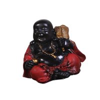 Magideal - Decoración Decorativa De Buda, Decoración Del Jardín Del Hogar, Estatuas De Buda, Estatuilla De Estatua, Escultura De Buda Para Tienda, Restaurante De Rojo