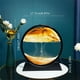 thumbnail image 1 of 1pc Moving Sand Art Picture Round/Rectangular Glass 3D Deep Sea Sandscape In Motion Display Flowing Sand Frame Relaxing Desktop Home Office Work Decor, 1 of 3
