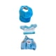 thumbnail image 3 of 3 Piezas De Camisetas Y Pantalones De Peluche Con Gorra, Disfraces De Moda Para Muñecos De Peluche, Color Azul Con Gorra, 3 of 3