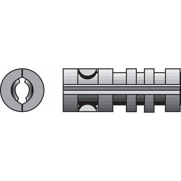 Lag Shield Anchors Hillman, 3/8 pulgadas de profundidad x 3/8 pulgadas de largo, zinc, paquete de 50