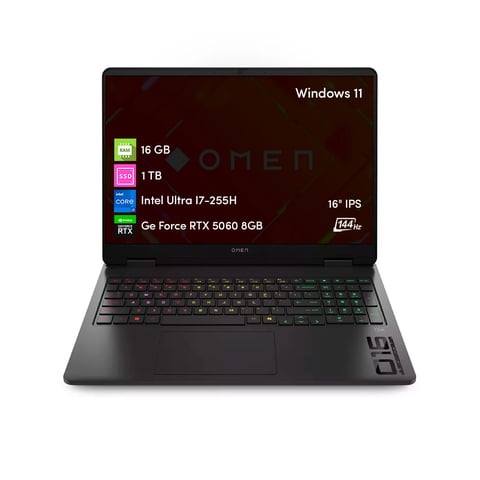 Notebook Gamer Hp Omen Intel Ultra 7 16Gb 1Tb Ssd 16' 2K