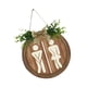 thumbnail image 5 of Letrero de baño con mensaje de género, divertido letrero de pared de madera, placa rústica decorativa para hombres y mujeres, ideal para casas de camp, 5 of 5