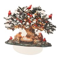 Magideal - Escena Navideña Adorno Señal Plana Nacimiento Decoración Familiar Acrílico Resistente Función Ligera Con Soporte Adecuado Para Sala Estantería Oficina Estilo A