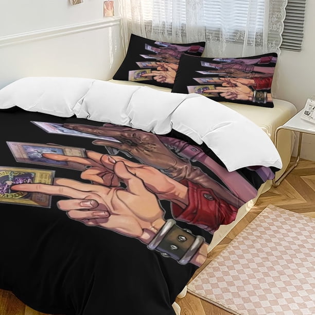 YuGiOh Anime Home Bed 3-piece Set Classic Japanese Anime Polyester Wash Student Dormitory Set