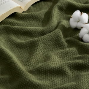 Manta Bedsure 100% Algodón Tamaño King Verde Oliva