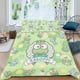thumbnail image 2 of Keroppi, la Rana Conjunto de sábanas temático, trío de piezas, cómodo y amigable con la piel, diseño único, regalo de decoración para el hogar para familiares, amigos y fans,173cm *218cm, 2 of 6