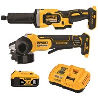Juego De Herramientas Dewalt Dck203P1 20V Max: Amoladora Angular Y Rectificadora