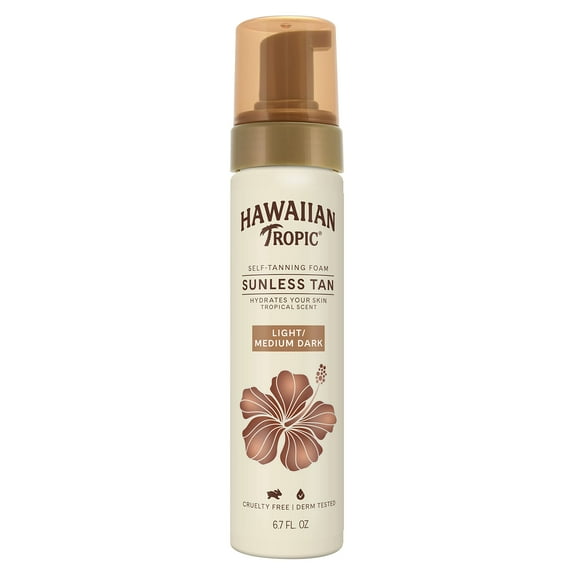 Espuma autobronceadora Hawaiian Tropic Sunless Tan Light/Medium, 200 ml