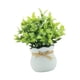 thumbnail image 3 of Pequeñas plantas falsas, plantas artificiales en macetas, mesa decorativa, centro de mesa, adorno de escritorio, plantas de imitación para alféizares Blanco, 3 of 5