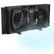 thumbnail image 1 of Ventilador de ventana Comfort Zone 23 cm doble, 3 velocidades, extractor, negro, 1 of 7