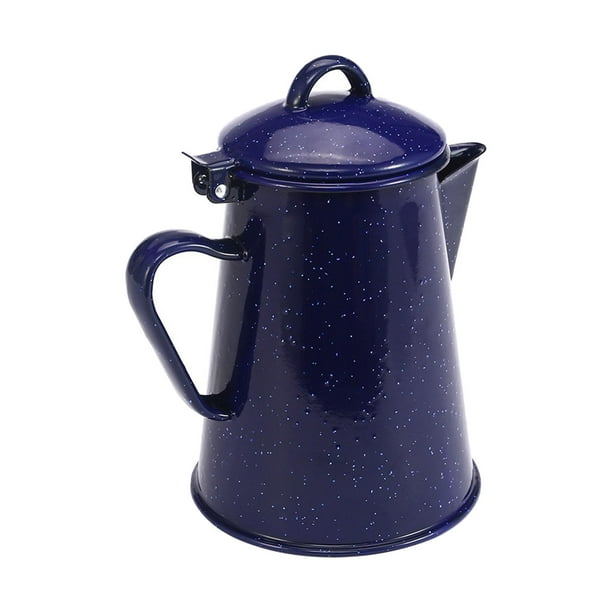 Jarra de agua esmaltada para café, jarra de leche, jarra de café, boquilla ancha a prueba de fugas, té de Kung Fu, tetera con mango cómodo para fiesta 0.8L