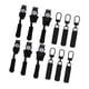 thumbnail image 5 of 12x Kit de reparación de cremalleras, pieza de repuesto de cremallera metálica, universal extraíble, para sujetadores de ropa, botas, mochilas, chaque, 5 of 5