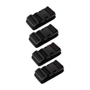 Bothyi - 4 Uds. Correas De Equipaje Vinculantes Ajustables Sujetan La Maleta Juntas Cinturones De Equipaje Negro