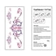 thumbnail image 3 of Tatuajes Temporales CURTEK 28 Hojas Abdomen Cintura Mujer, 3 of 3