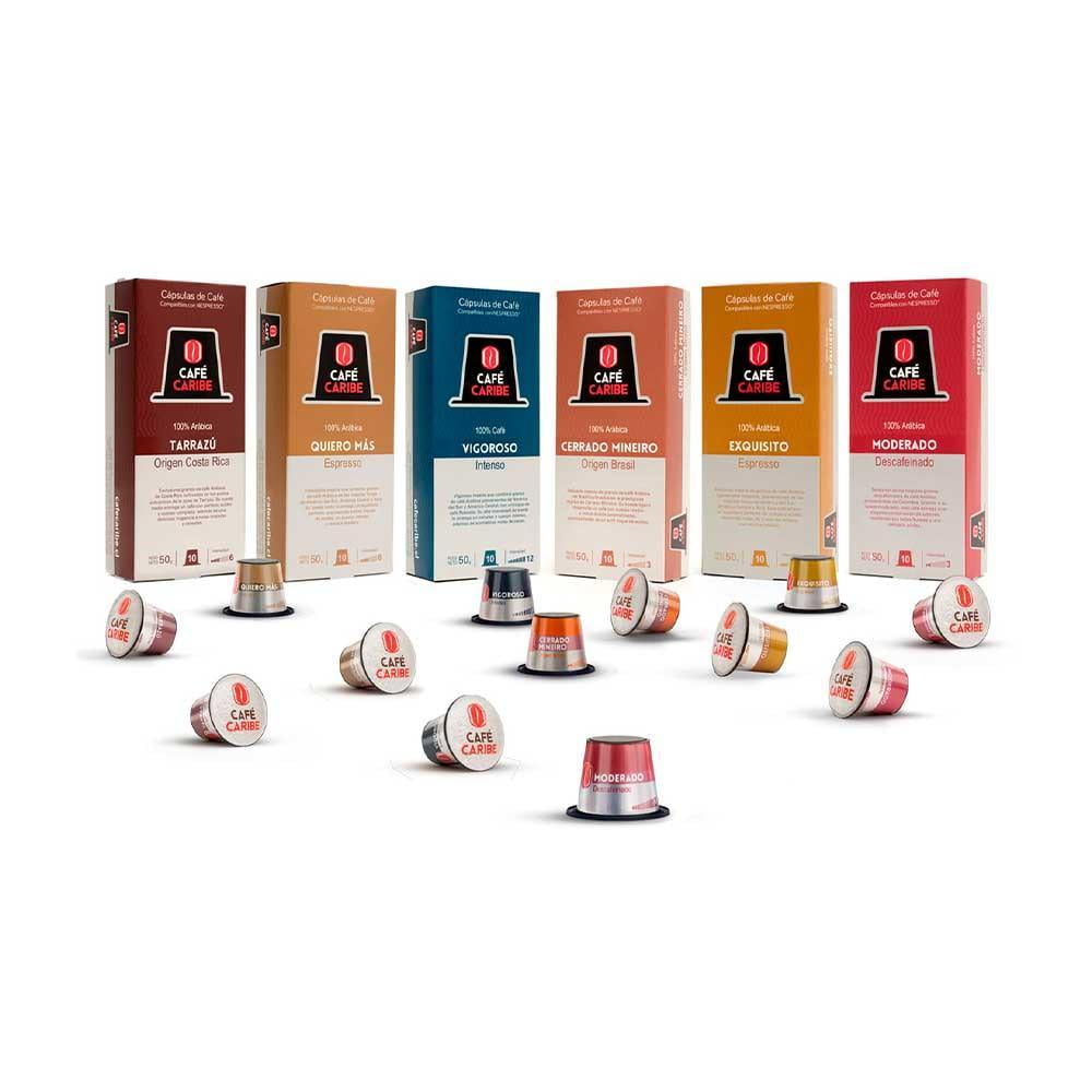 Café Caribe - Mix Completo - 60 Cápsulas De Café Compatibles Con Nespresso®