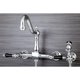thumbnail image 3 of Grifo Kingston Brass Duchess de puente para montaje en pared con rociador, 3 of 9