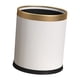 thumbnail image 1 of Bote De Basura Con Tapa Abierta, Cubo De Basura Simple Para Sala De Estar, Casa, Granja, Blanco Puro, 1 of 3