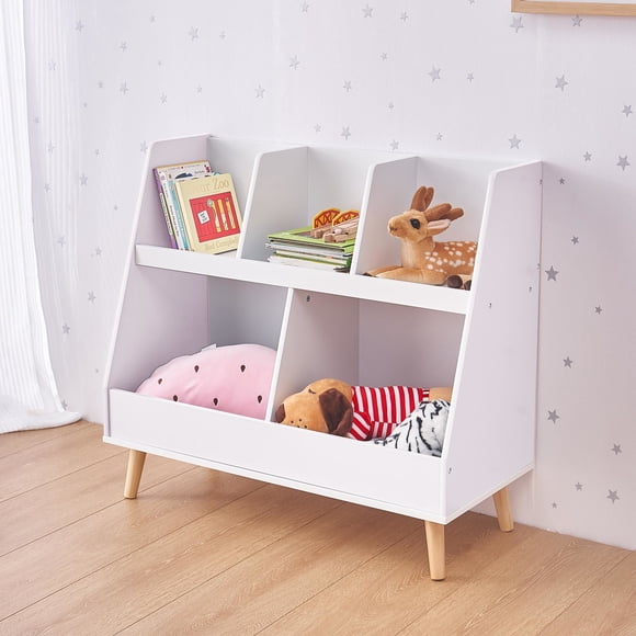Estante Librero Organizador 80x35x72 Cm Blanco