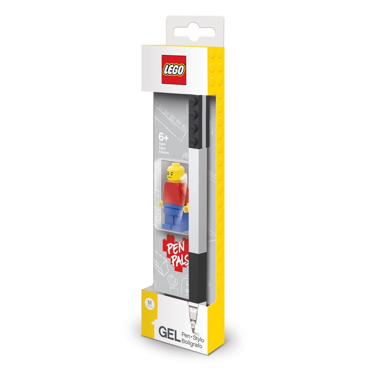 Lápiz Gel Lego Pen Pal Con Minifigura Negro Santoki
