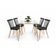thumbnail image 4 of Comedor Mesa de Vidrio 120x80 + 4 Sillas Windsor Negras, 4 of 5