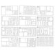 thumbnail image 1 of Plantilla de plantilla de dibujo de diario 12 plantillas de diario de plástico planificador de bricolaje plantilla, 1 of 3