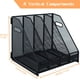 thumbnail image 2 of Organizador de escritorio PLSOPPKG de 4 compartimentos, metal negro, 2 of 7