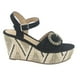 thumbnail image 1 of Sandalia Chalada Mujer Como-50 Negro Plataforma, 1 of 6