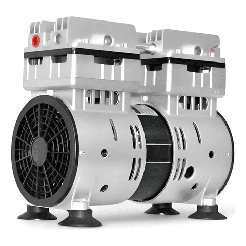 Erux - Motor Compresor 0.5Hp Ultra Silencioso Sin Aceite Plateado Monofásica