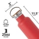 thumbnail image 4 of Botella de agua Elemental Classic de acero inoxidable de 750 ml, color rojo, 4 of 7