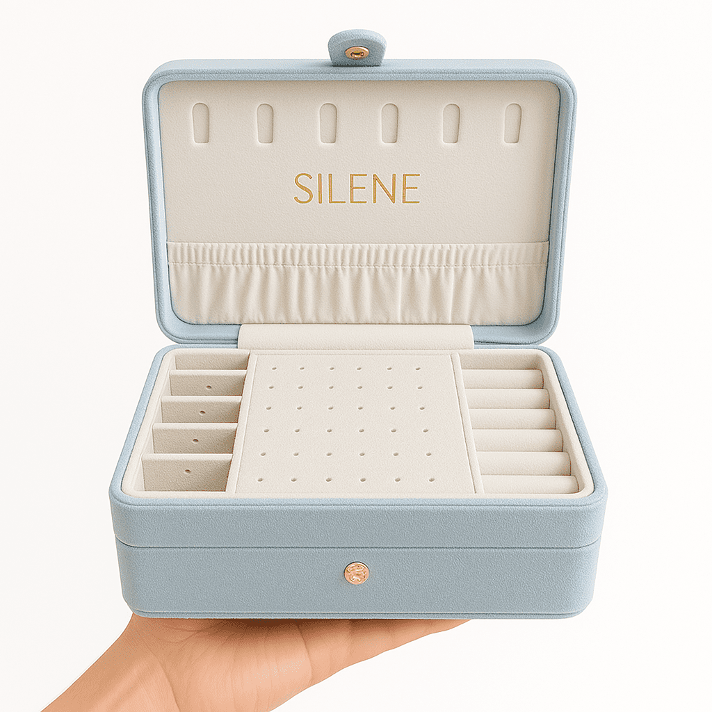 Silene - Joyero Doble Celeste