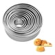 thumbnail image 1 of 14 Moldes Galletas Circulo Molde De Galleta Cortador Galleta Plateado, 1 of 8