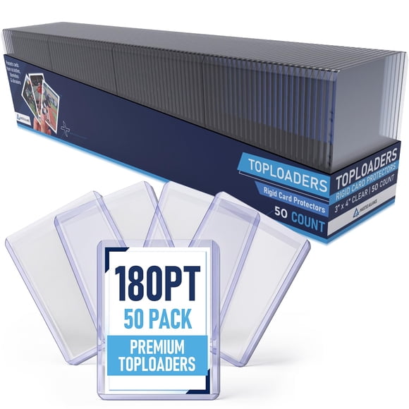 Fundas rígidas para cartas Invested Alliance 180PT paquete de 50 transparentes