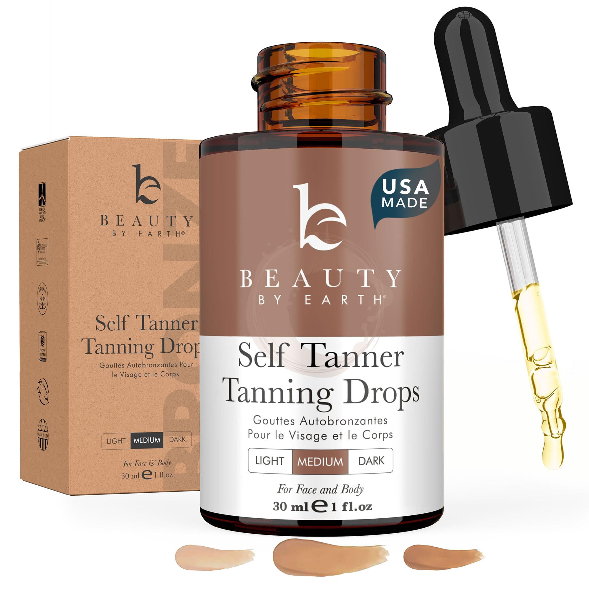 Beauty By Earth - Gotas Autobronceadoras Medium Face Body