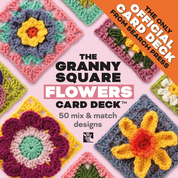 Baraja de cartas Search Press The Granny Square Flowers, 50 diseños