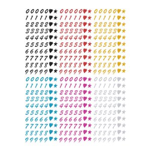 Bothyi - 6 Piezas Autoadhesivas Pegatinas Diario Proyecto Vintage Diy Decoración Números