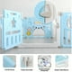 thumbnail image 5 of Corral de Seguridad Bebe Multiformas 14+2 Plegable + Alfombra Celeste, 5 of 7