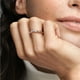 thumbnail image 3 of Anillo Tiara Regal Swirl Baño De Oro Rosa 14k 8 5, 3 of 5