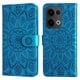 thumbnail image 1 of Funda tipo cartera FOXDOCK para OPPO Reno 14 5G , diseño girasol en relieve, cuero PU, cierre magnético, soporte y tarjetero, 1 of 5