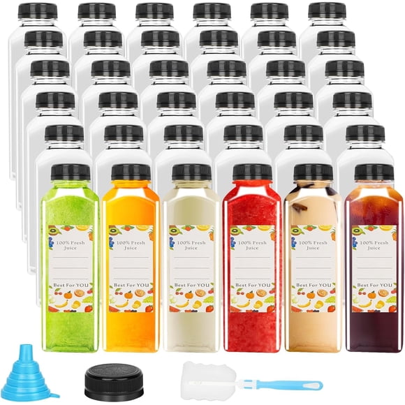 Botellas de Jugo de Plástico PET 473 ml – Pack de 128 unidades JFBAOLAO