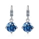 thumbnail image 2 of Moissanite Aretes Colgantes 2cttw Color D Claridad VVS1 Corte Redondo Moissanite Earrings Aretes de Diamante de Plata Esterlina 925 para Mujer Colgantes con Certificado, 2 of 9